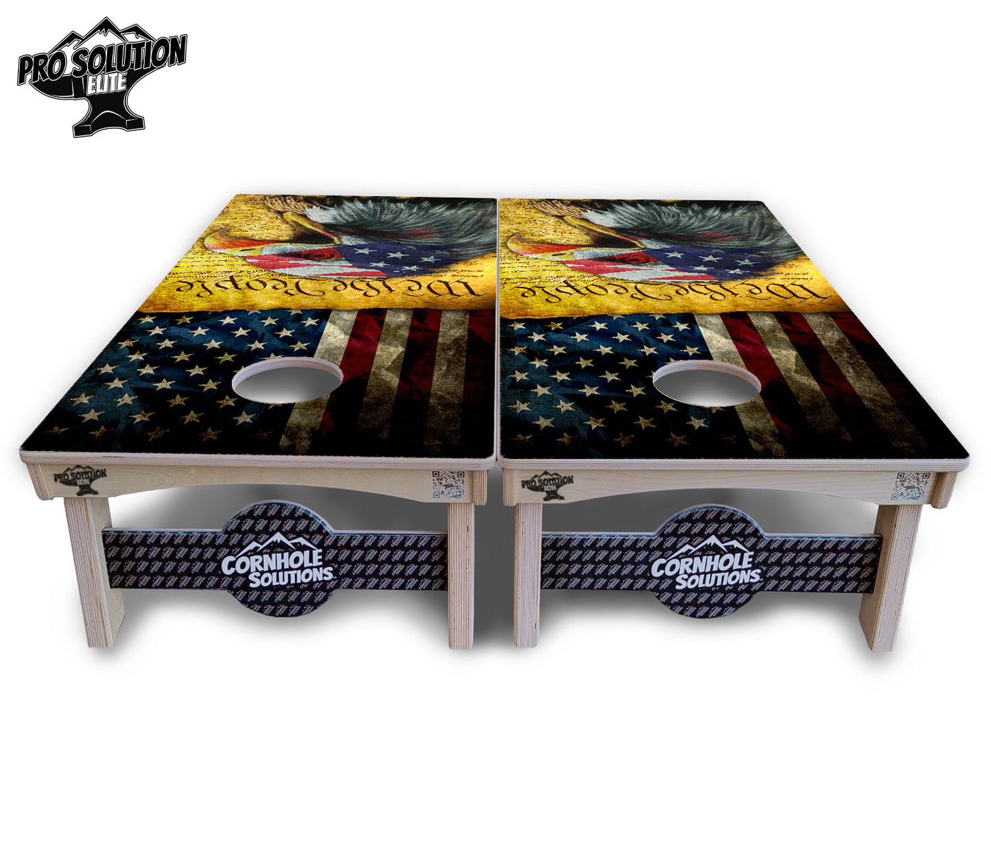 We The People Eagle Cornhole Boards - Pro Solution Elite Series
