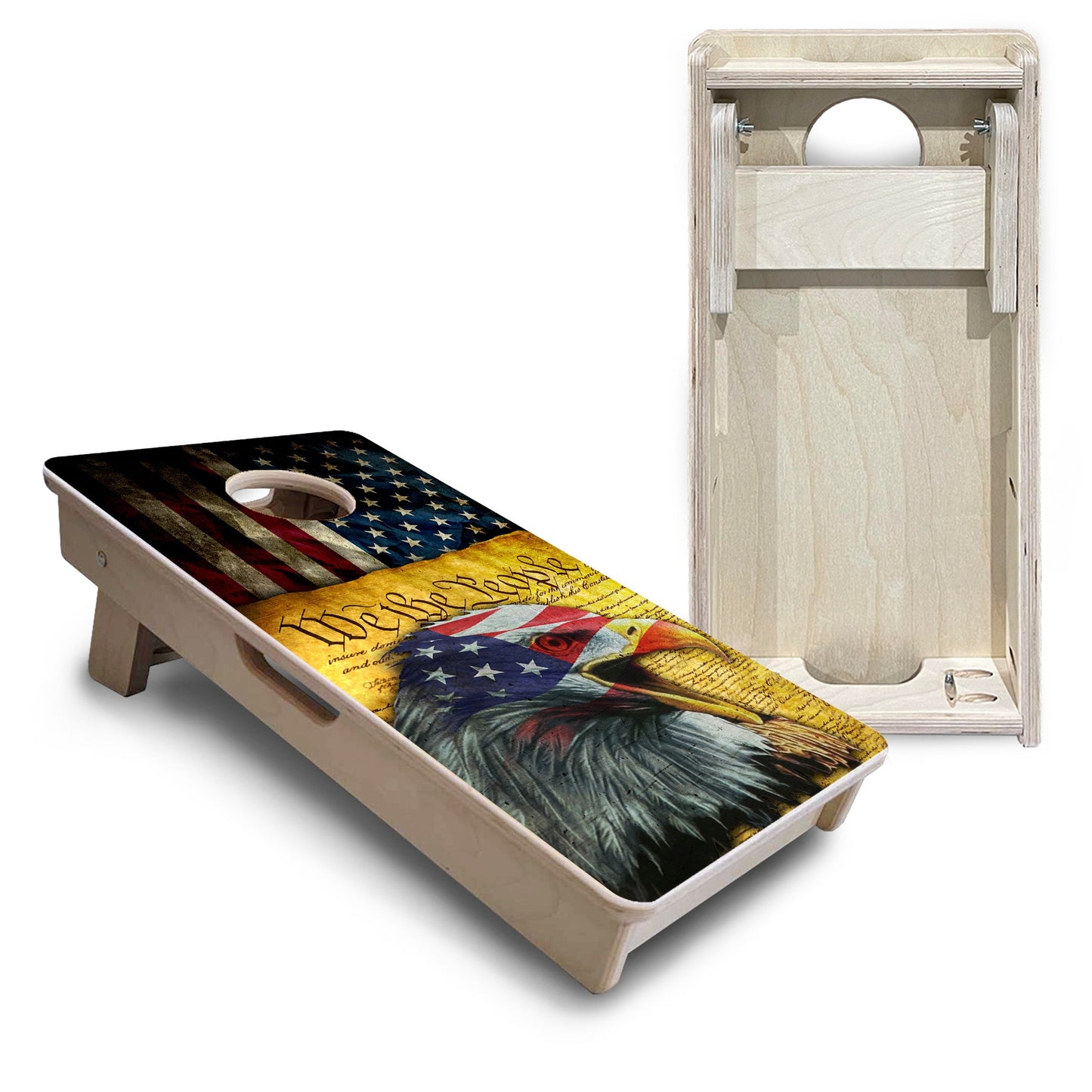 Mini Cornhole Boards - We The People Eagle