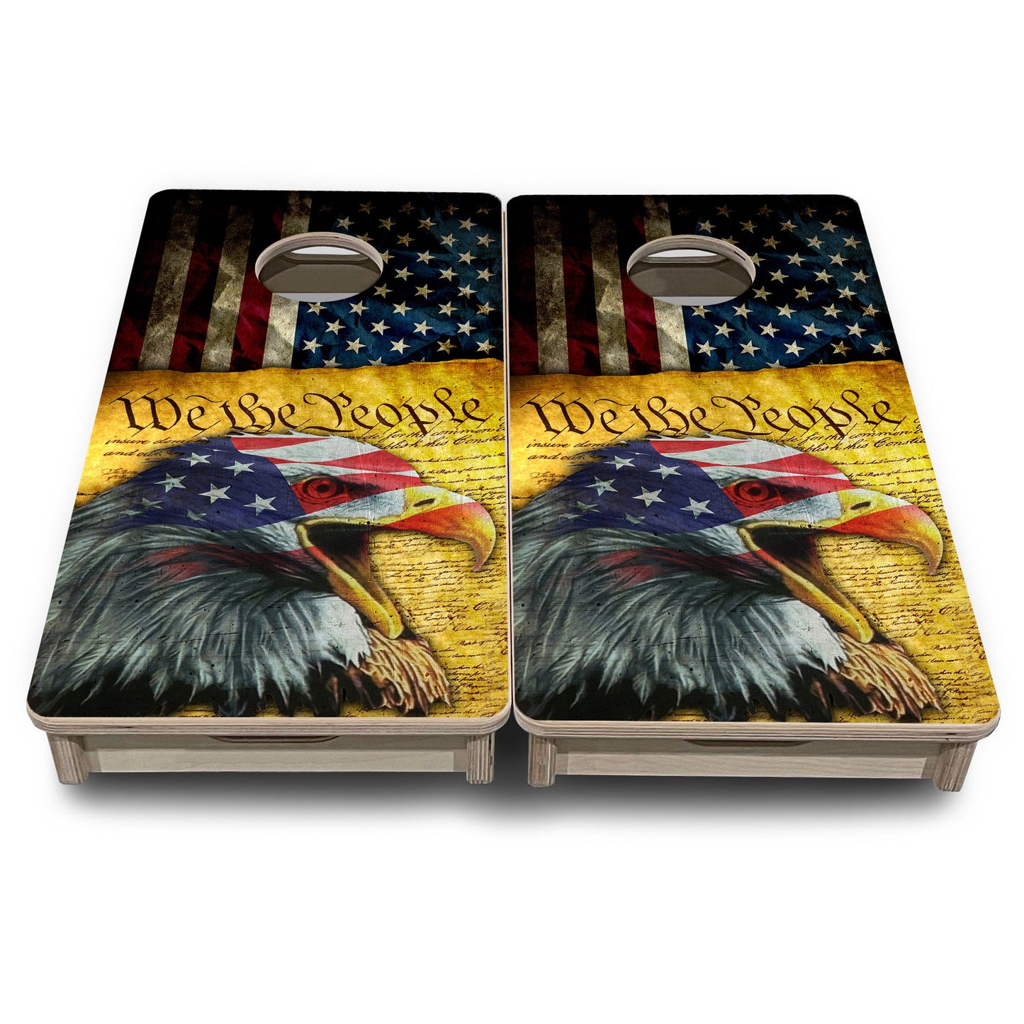 Mini Cornhole Boards - We The People Eagle