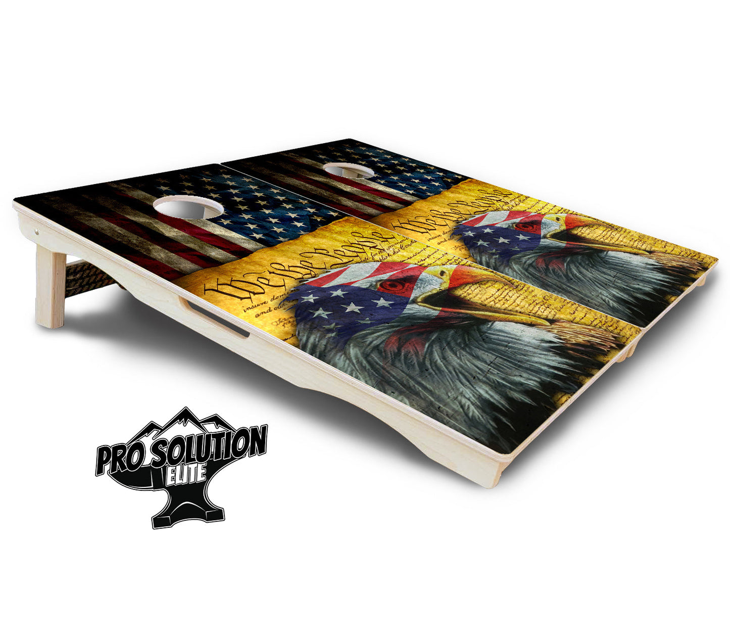 We The People Eagle Cornhole Boards - Pro Solution Elite Series