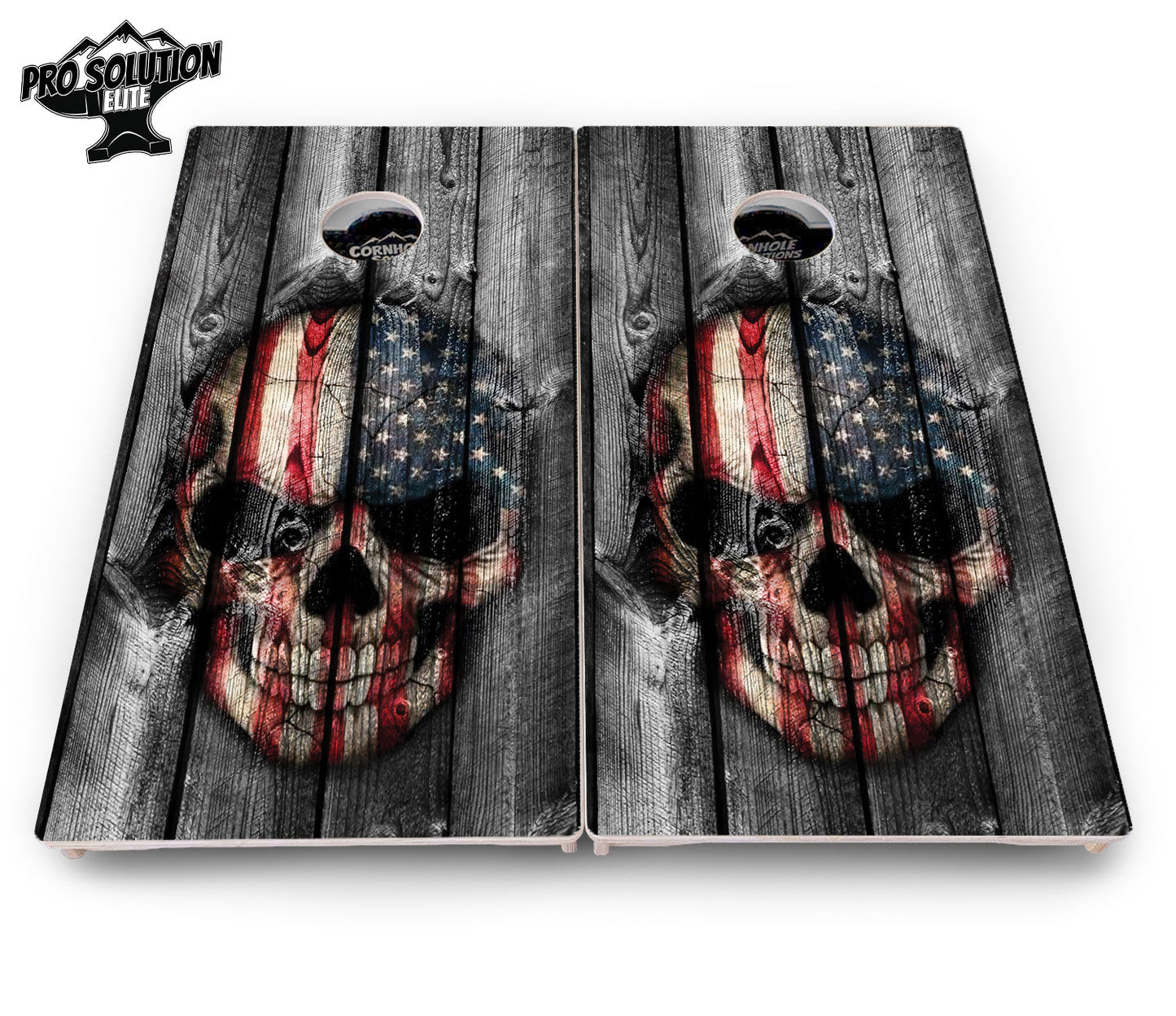 Skull Flag Cornhole Boards - Pro Solution Elite Series