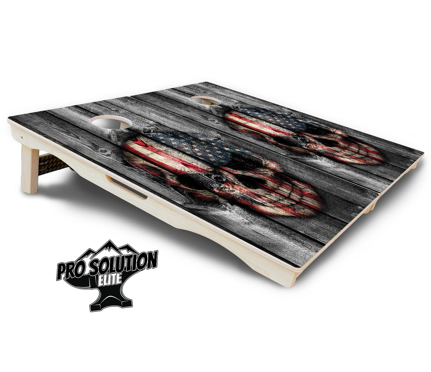 Skull Flag Cornhole Boards - Pro Solution Elite Series