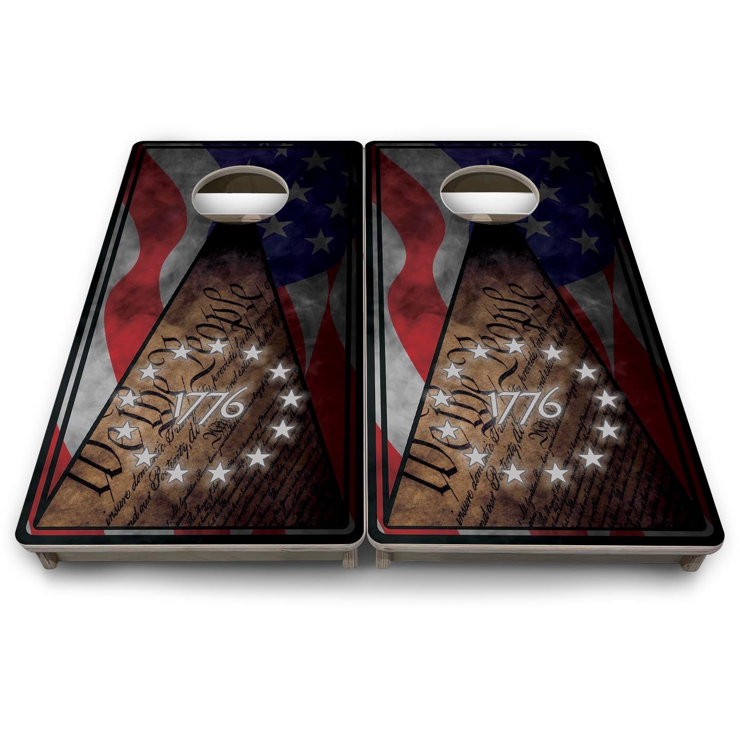 WTP 1776 Flag - Mini or Vacation Size Cornhole Boards