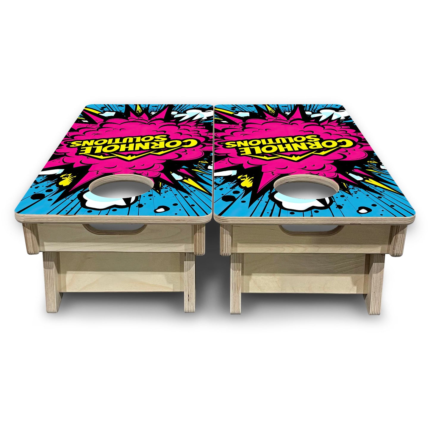 Mini Cornhole Boards - CS Pink Explosion