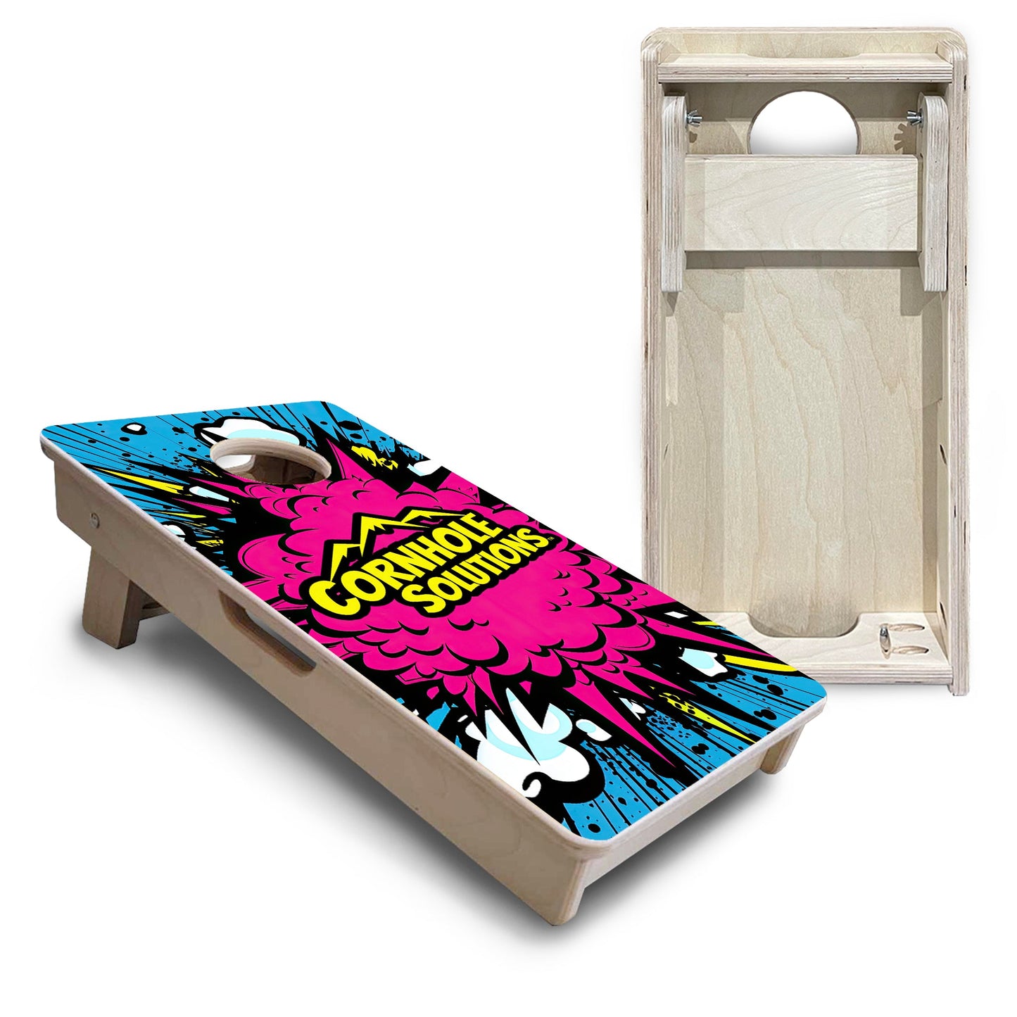 Mini Cornhole Boards - CS Pink Explosion
