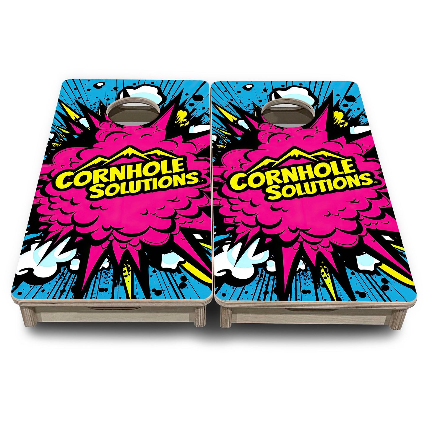 Mini Cornhole Boards - CS Pink Explosion
