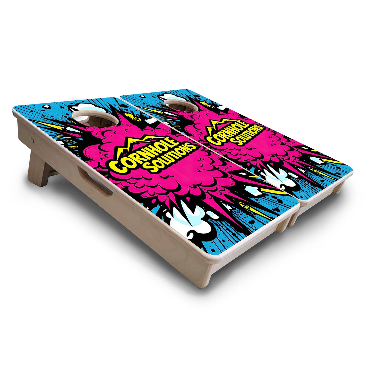 Mini Cornhole Boards - CS Pink Explosion