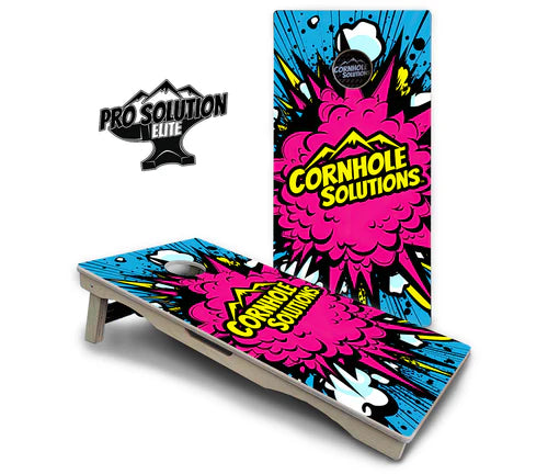 Cornhole Boards - Pro Solution Elite Series - CS Pink Explosion