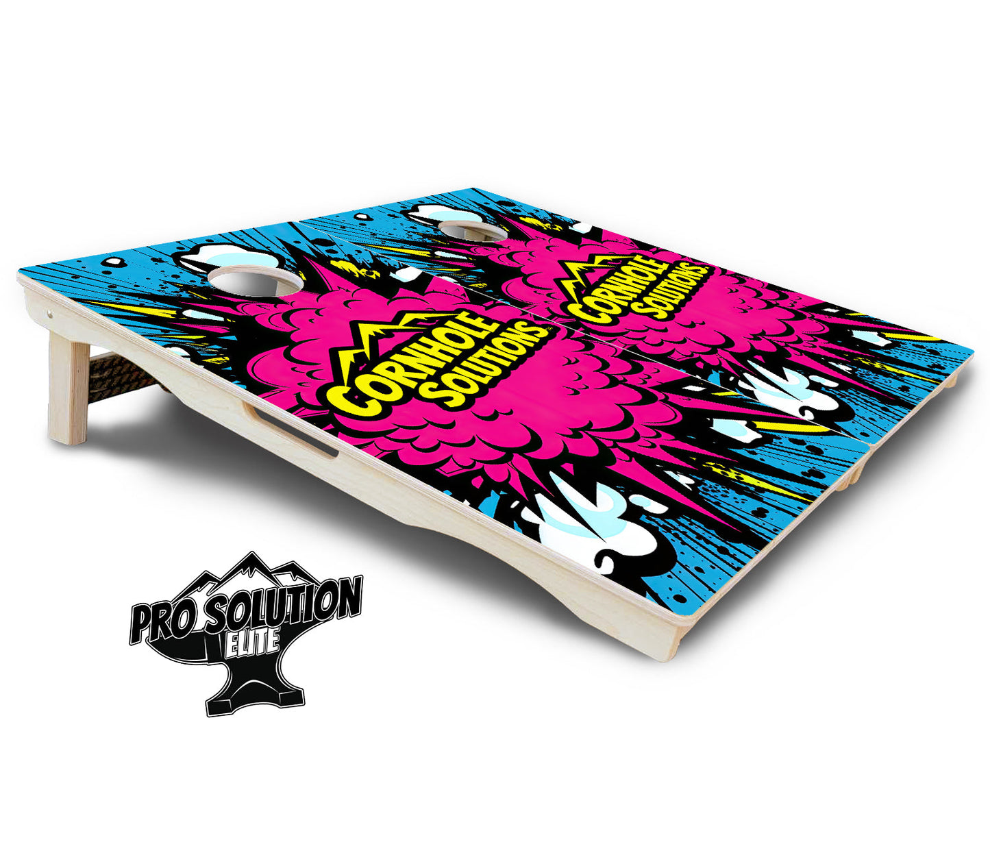 CS Pink Explosion Cornhole Boards - Pro Solution Elite Series