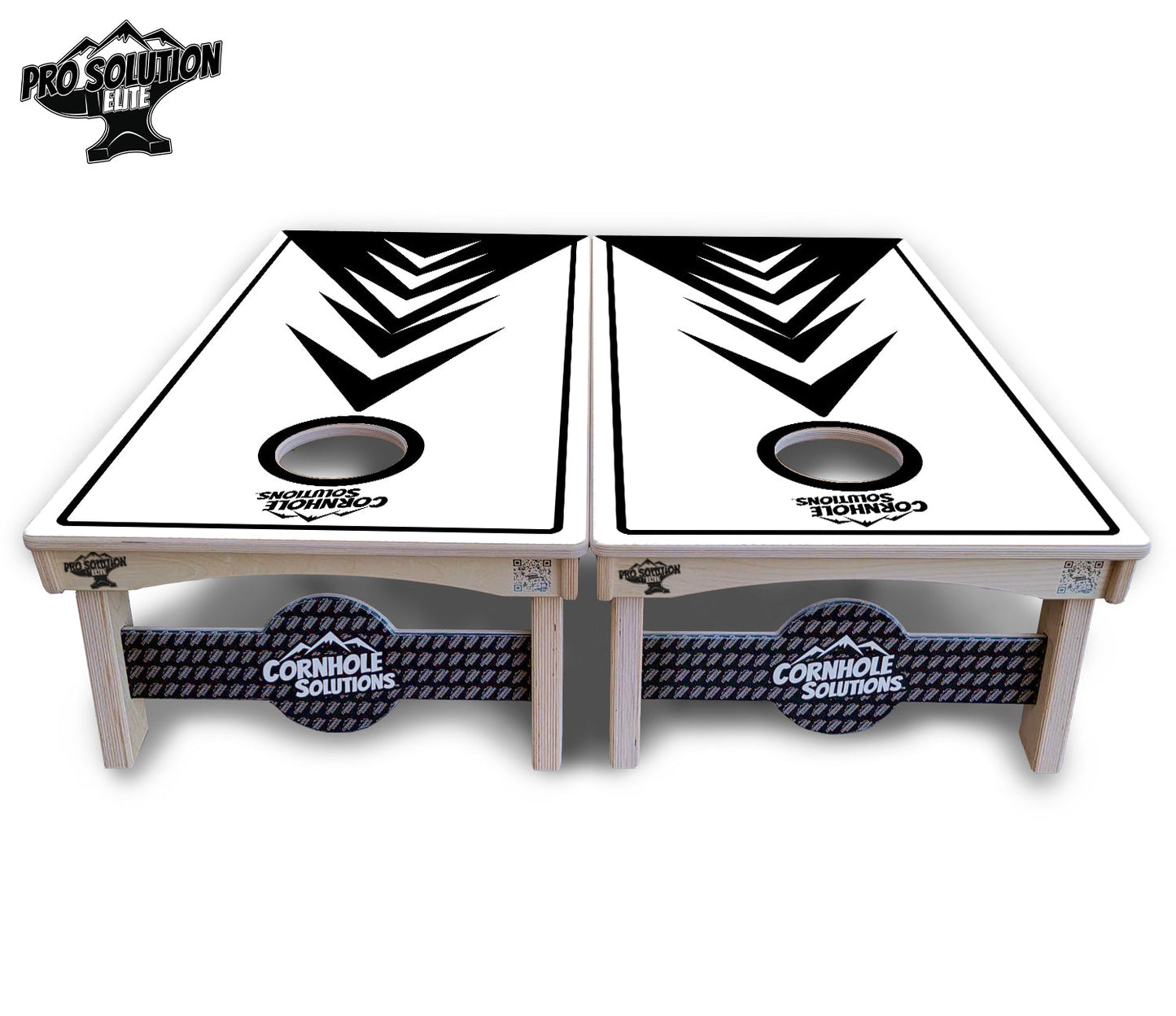 B&W Arrows Cornhole Boards - Pro Solution Elite Series