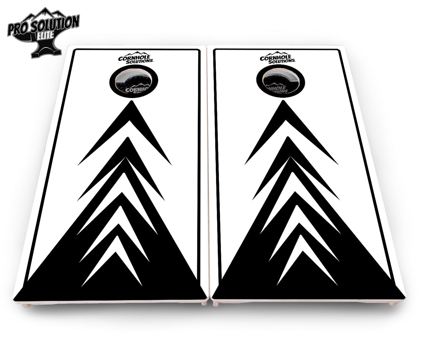 B&W Arrows Cornhole Boards - Pro Solution Elite Series