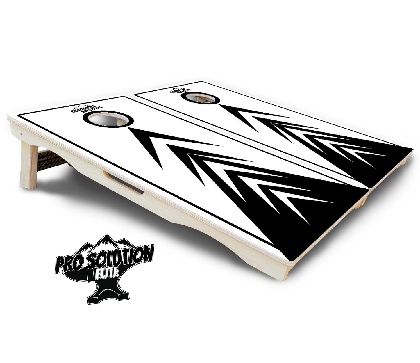 B&W Arrows Cornhole Boards - Pro Solution Elite Series