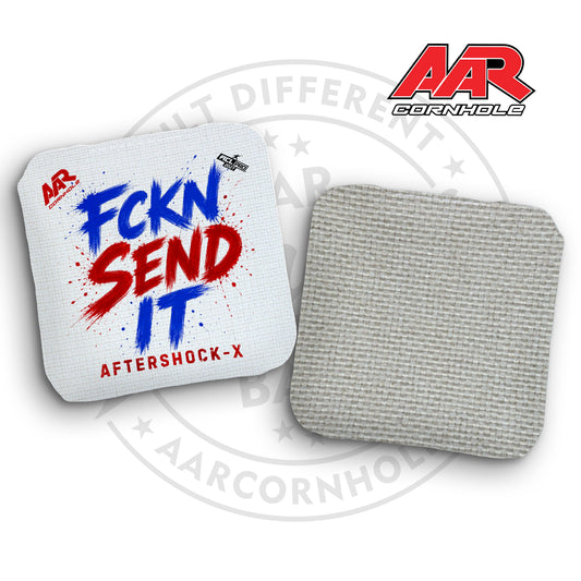2027 AAR Aftershock-X Cornhole Bags - FCKN SEND IT Edition - ACL Pro Stamped - SET OF 4