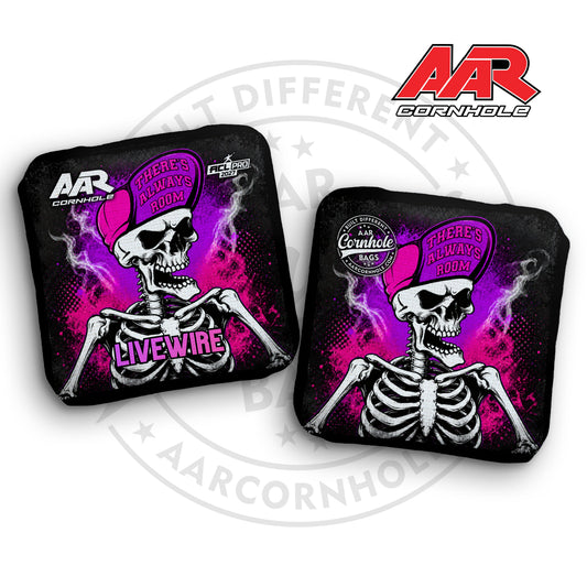 2027 AAR Livewire Cornhole Bags - Skeleton Edition - ACL Pro Stamped - SET OF 4