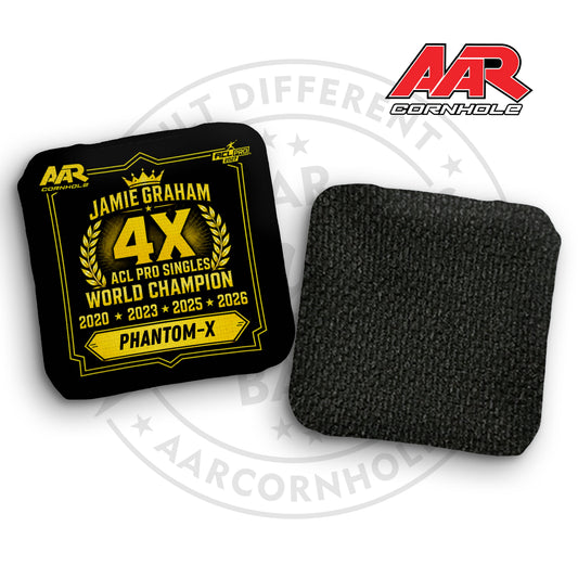 2027 AAR Phantom-X Cornhole Bags - World Champ Singles Edition - ACL Pro Stamped - SET OF 4