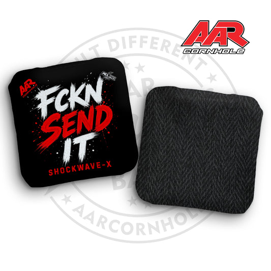 2027 AAR Shockwave-X Cornhole Bags - FCKN SEND IT Edition - ACL Pro Stamped - SET OF 4