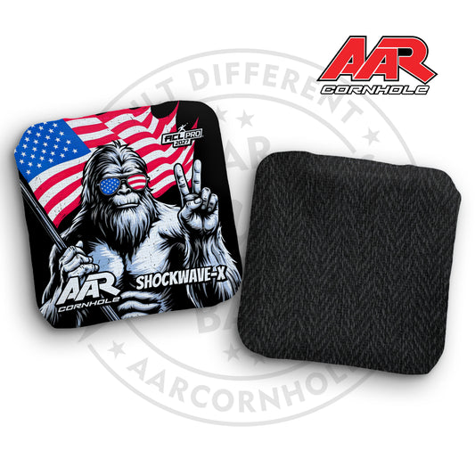2027 AAR Shockwave-X Cornhole Bags - USA Bigfoot Edition - ACL Pro Stamped - SET OF 4