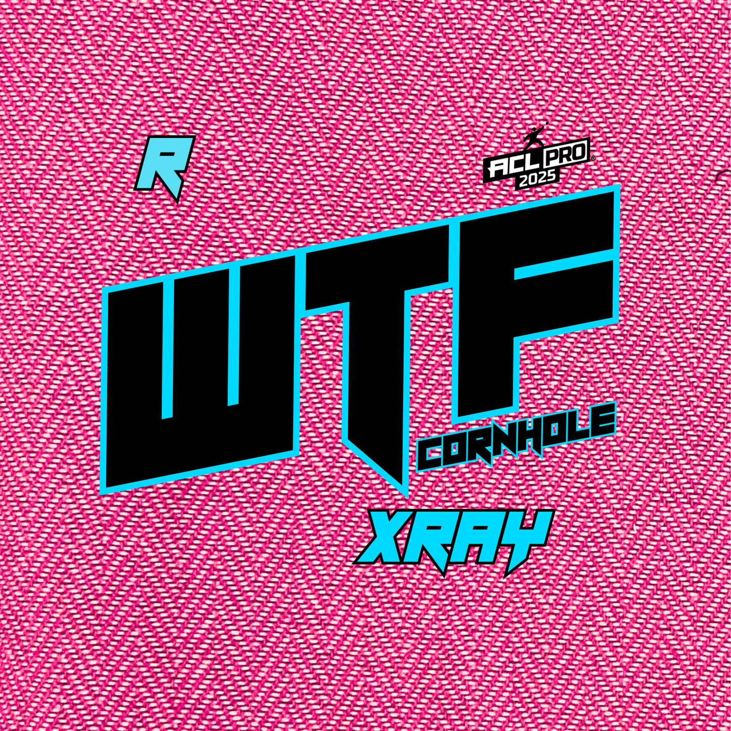2026 WTF X-RAY Pink carpet - ACL Pro Stamped Cornhole Bags - Set of 4 bags