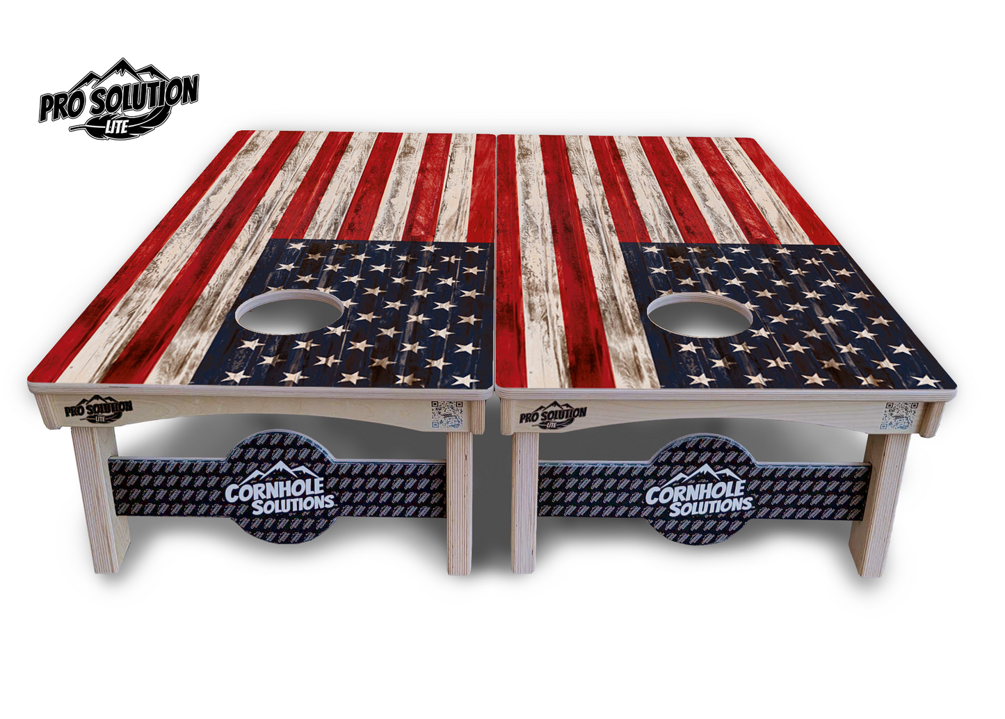 Antique Flag510 Cornhole Boards - Pro Solution Lite Series