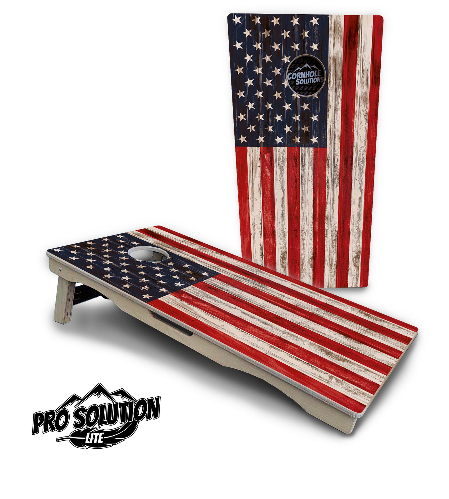 Antique Flag510 Cornhole Boards - Pro Solution Lite Series