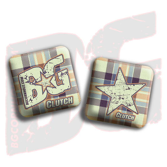 2026 BG Clutch - "Flannel Finesse” - Non Stamped Cornhole Bags - SET OF 4 bags