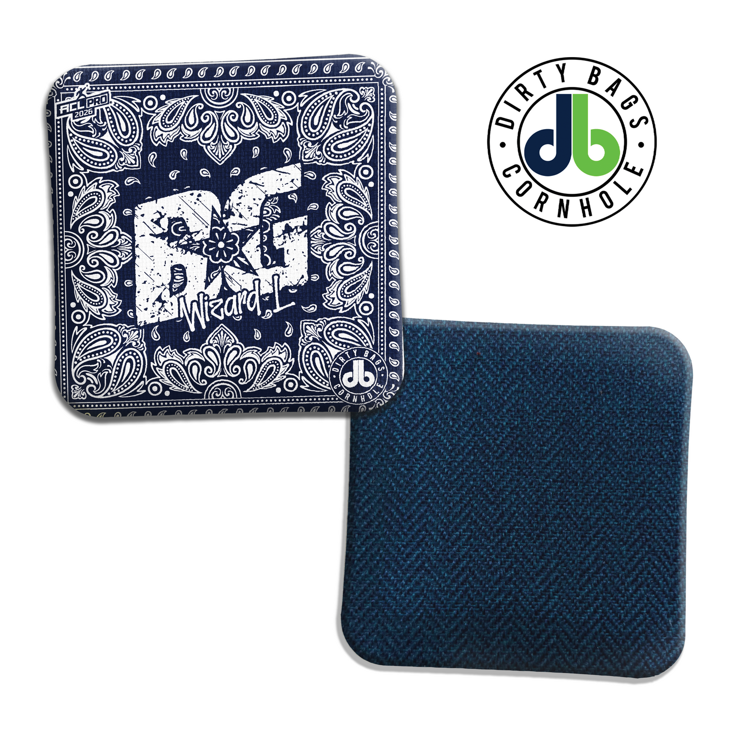 BG Cornhole Bags - Wizard L / Wizard / Sorcerer - Blue Bandana