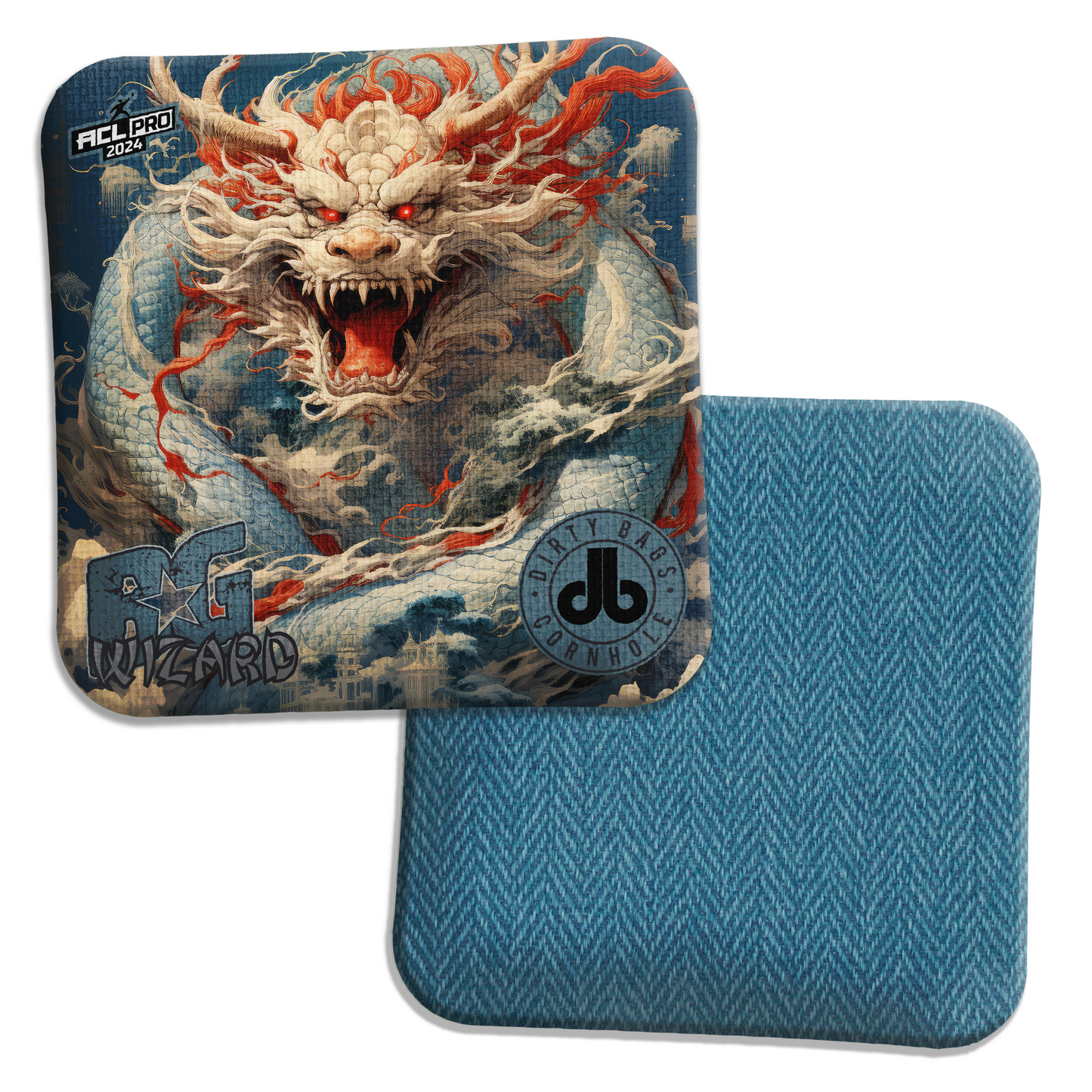 BG Cornhole Wizard -  Pale Blue Dragon