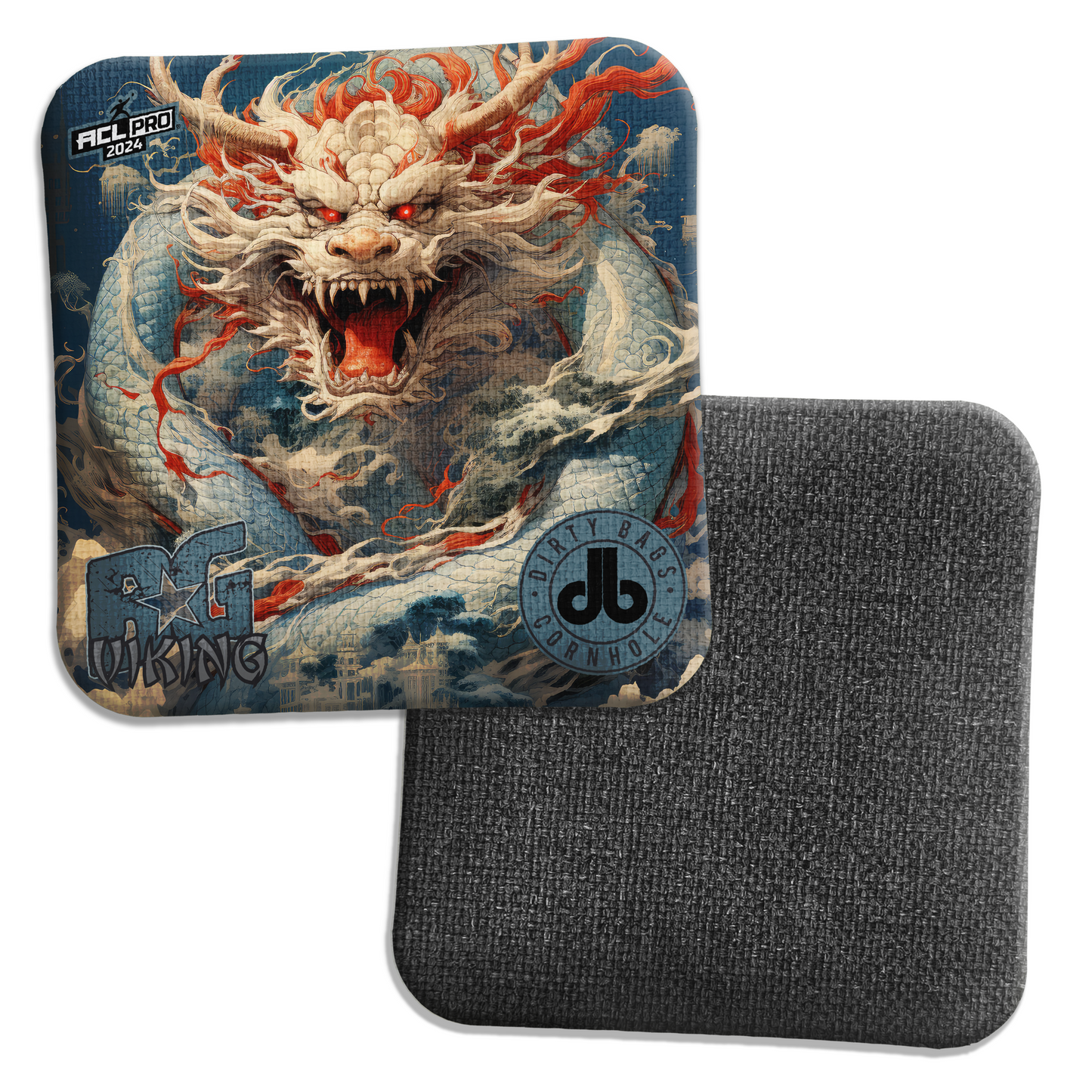 BG Cornhole Viking - Pale Blue Dragon