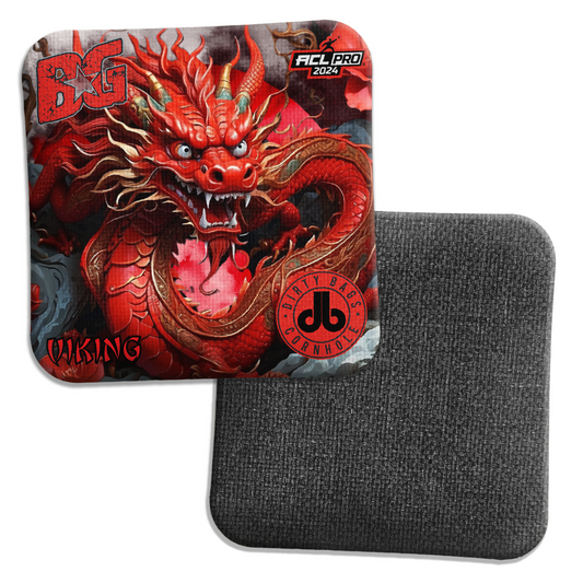 BG Cornhole Viking - Red Dragon