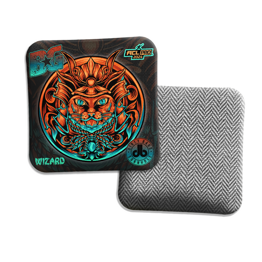 BG Cornhole Wizard - Samurai Cat