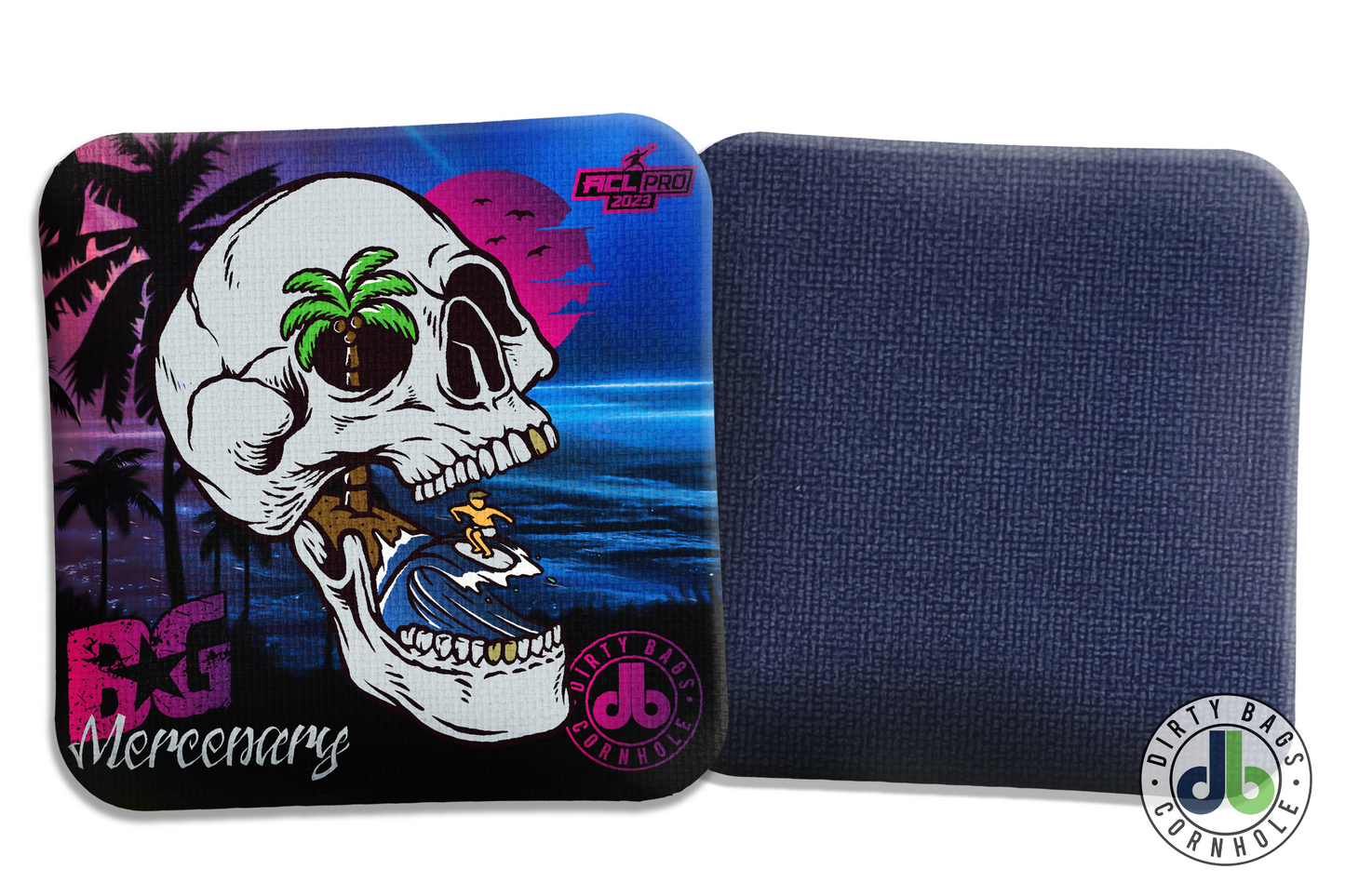 BG Cornhole Mercenary - Skull Beach Midnight Edition