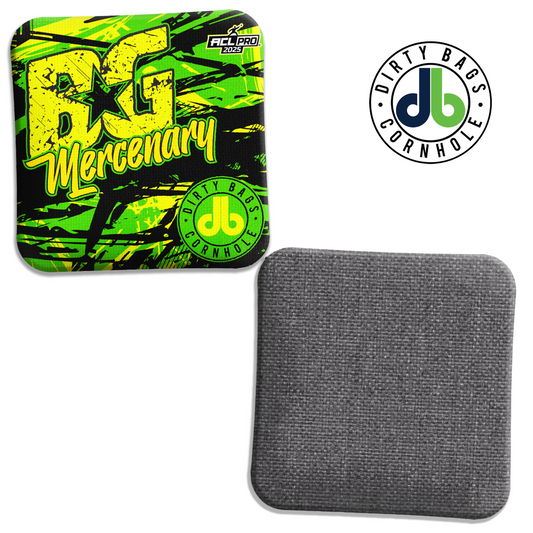 BG Cornhole Bags - Viking / Mercenary - Bright Green Grunge