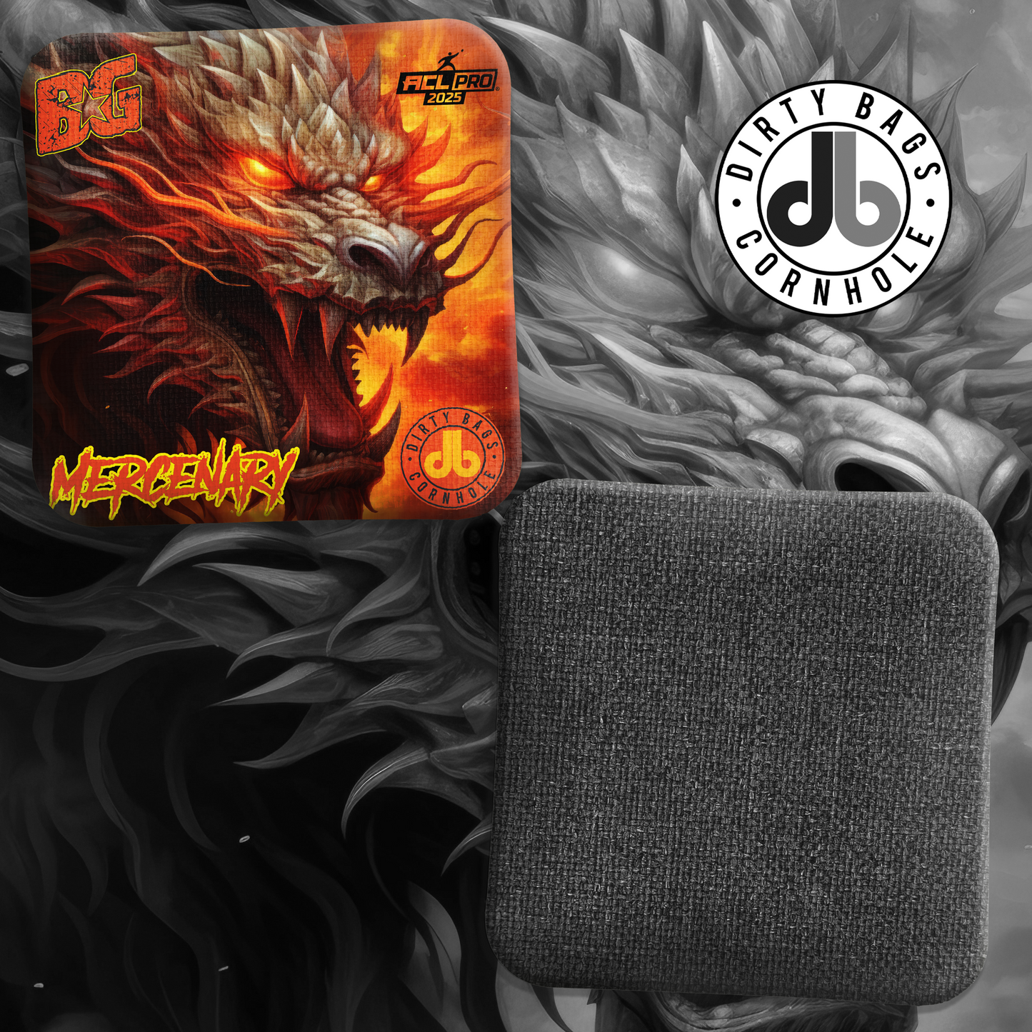 BG Cornhole Bags - Viking / Mercenary - Fire Dragon
