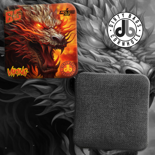 BG Cornhole Bags - Viking / Mercenary - Fire Dragon