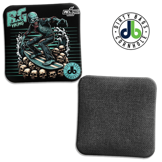 BG Cornhole Bags - Viking / Mercenary - Skull Surfer