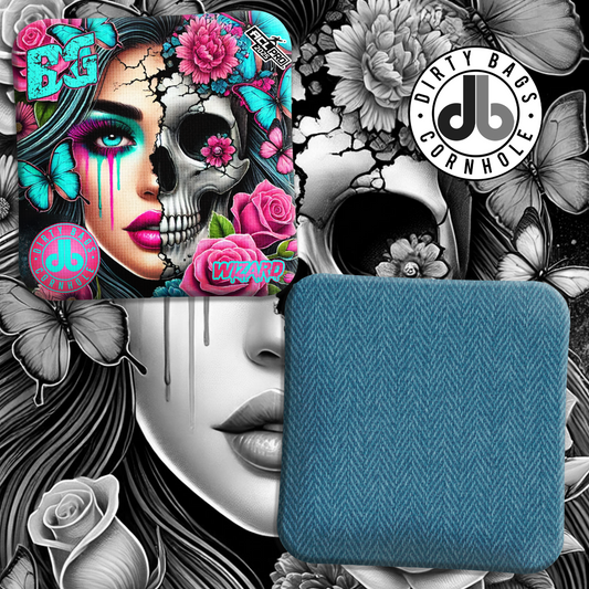 BG Cornhole Bags - Wizard L, Wizard - Dia De Los Muertos Girl