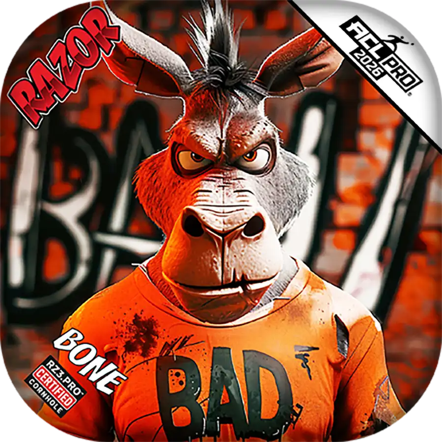 Bone | Bad A Graffiti | ACL PRO Razor Cornhole Bags