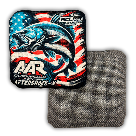 2026 AAR Aftershock-X Cornhole Bags - USA Fish Edition - ACL Pro Stamped - SET OF 4