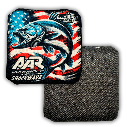 2026 AAR Shockwave Cornhole Bags - USA Fish Edition - ACL Pro Stamped - SET OF 4