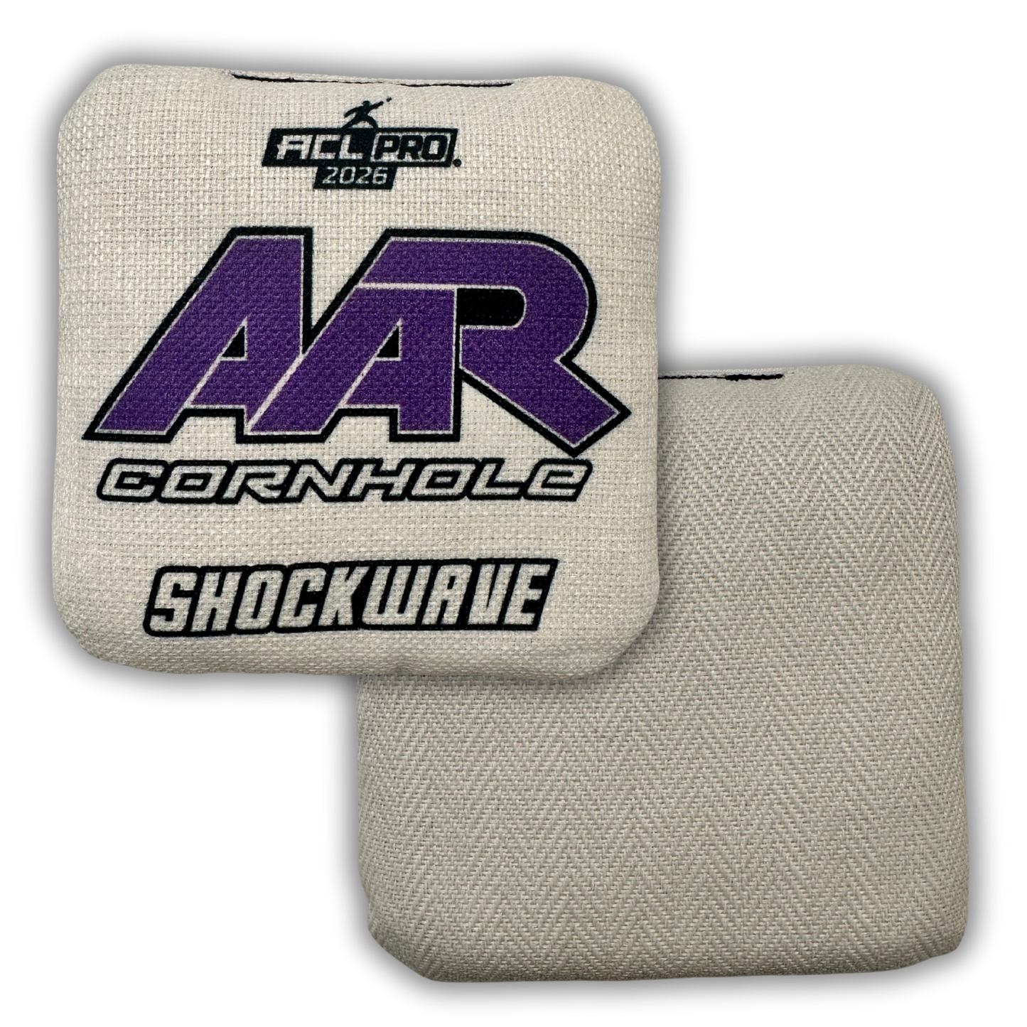 2026 AAR Shockwave Cornhole Bags - Solid Edition - ACL Pro Stamped - SET OF 4