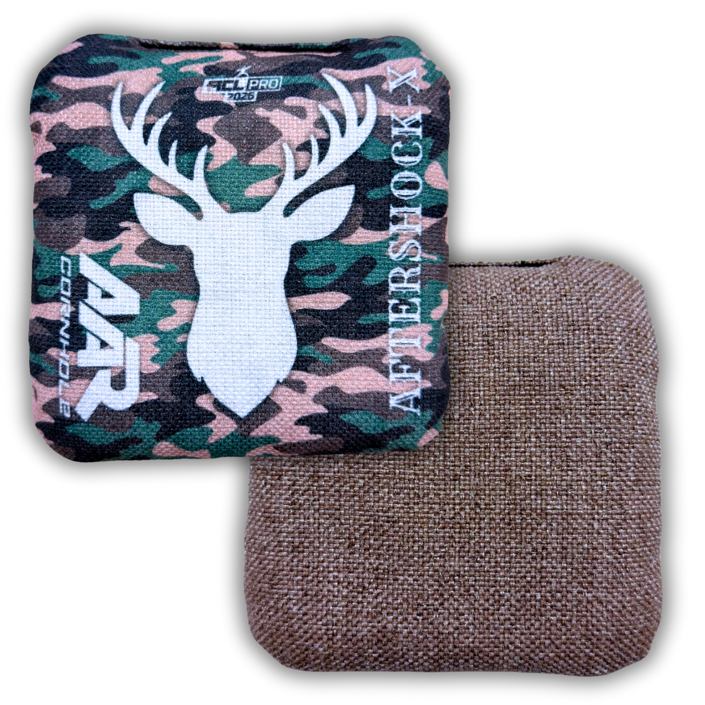 2026 AAR Aftershock-X Cornhole Bags - Camo Edition - ACL Pro Stamped - SET OF 4