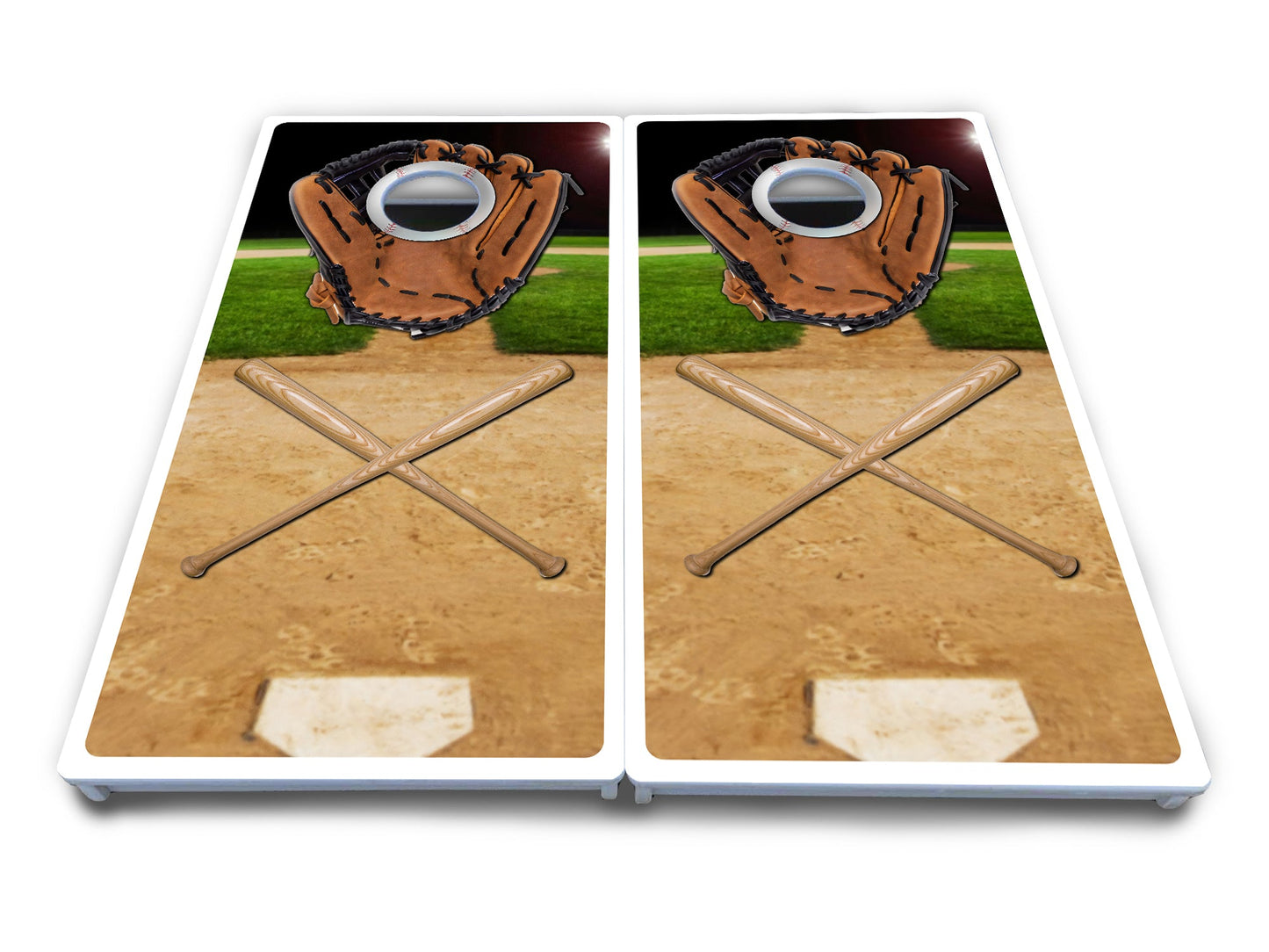 Baseball Theme Cornhole Boards - All Weather Series