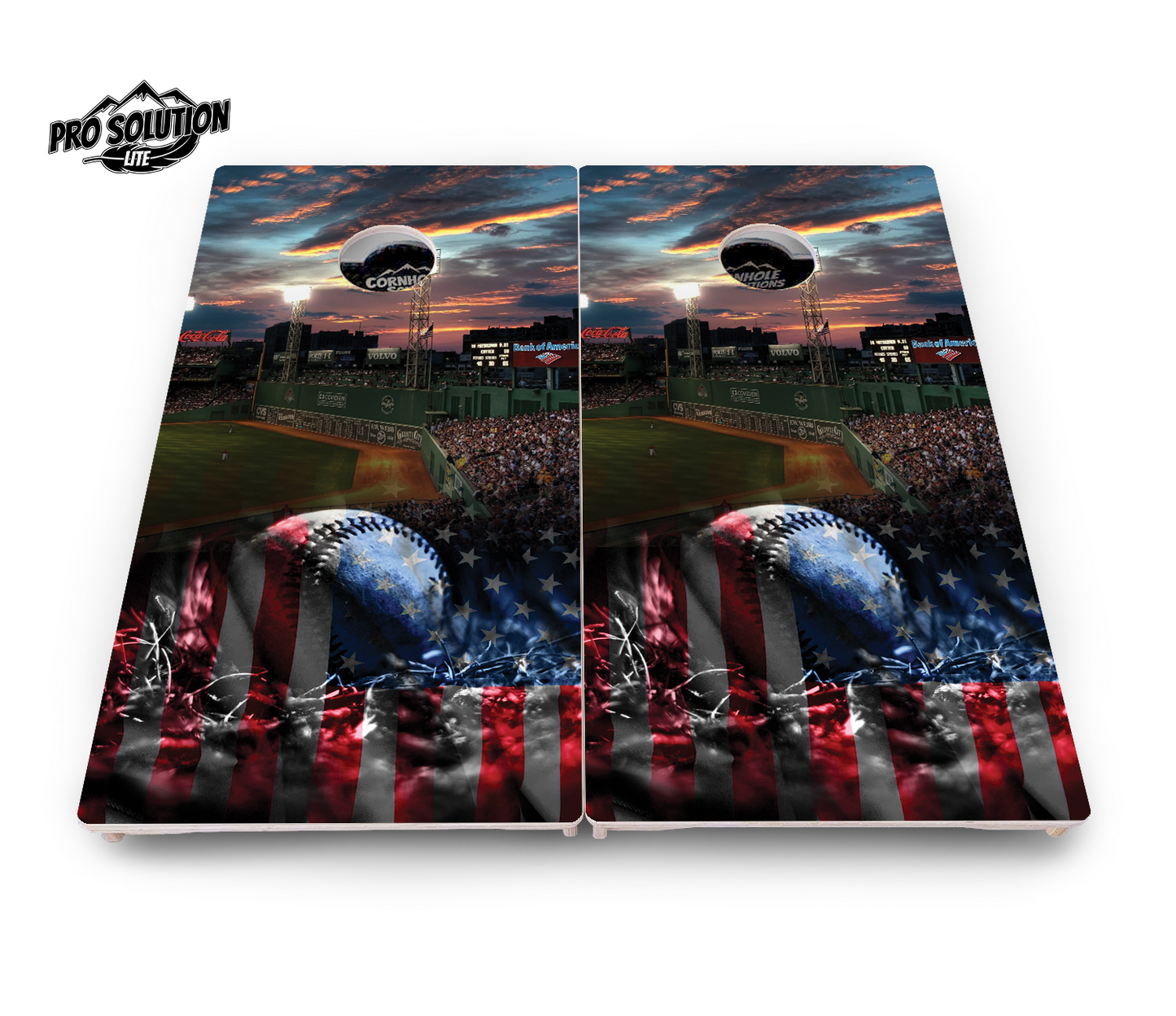 Baseball Field Design Cornhole Boards - Pro Solution Lite Series