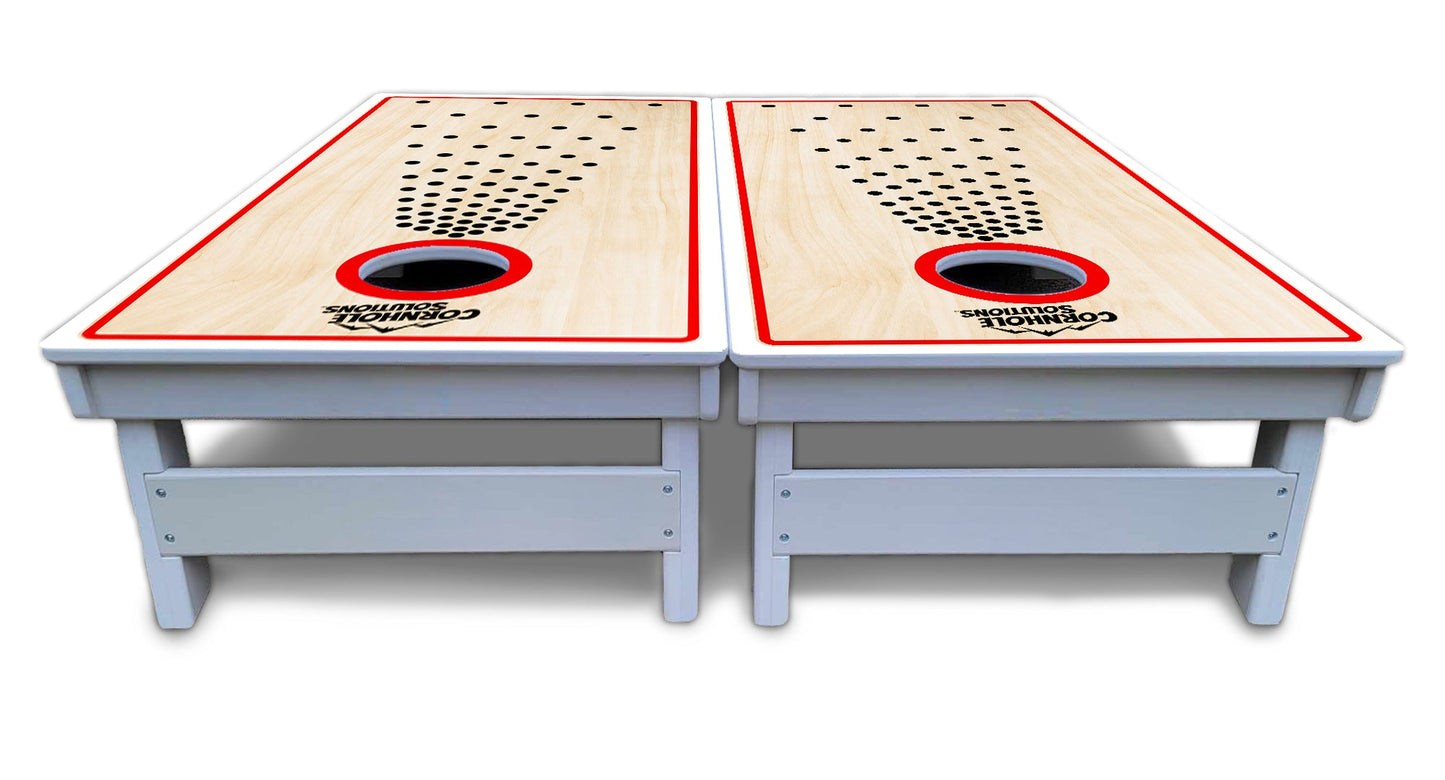 Basic Pop Dots CS Logo Cornhole Boards - All Weather Series