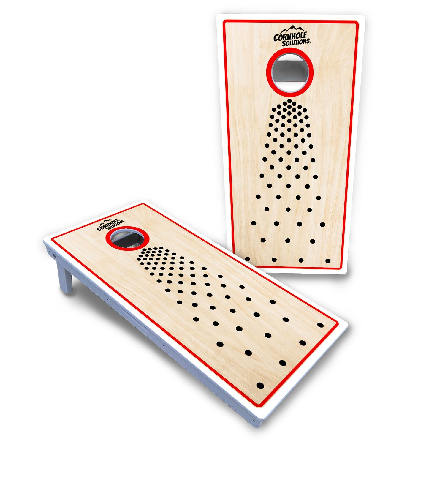 Basic Pop Dots CS Logo Cornhole Boards - All Weather Series