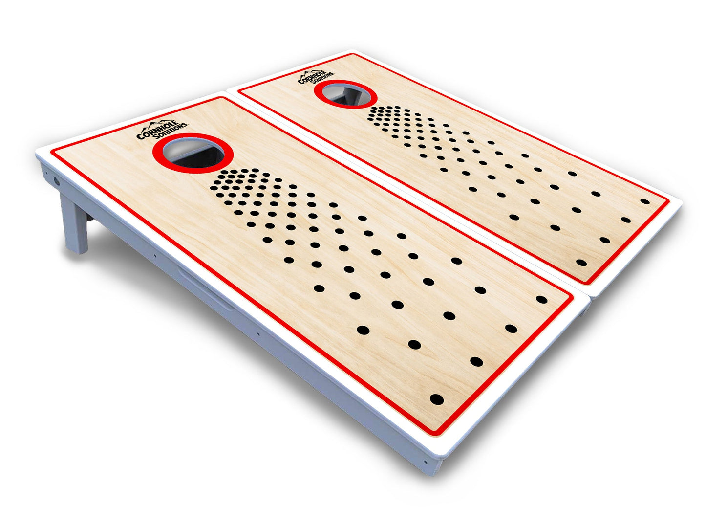 Basic Pop Dots CS Logo Cornhole Boards - All Weather Series