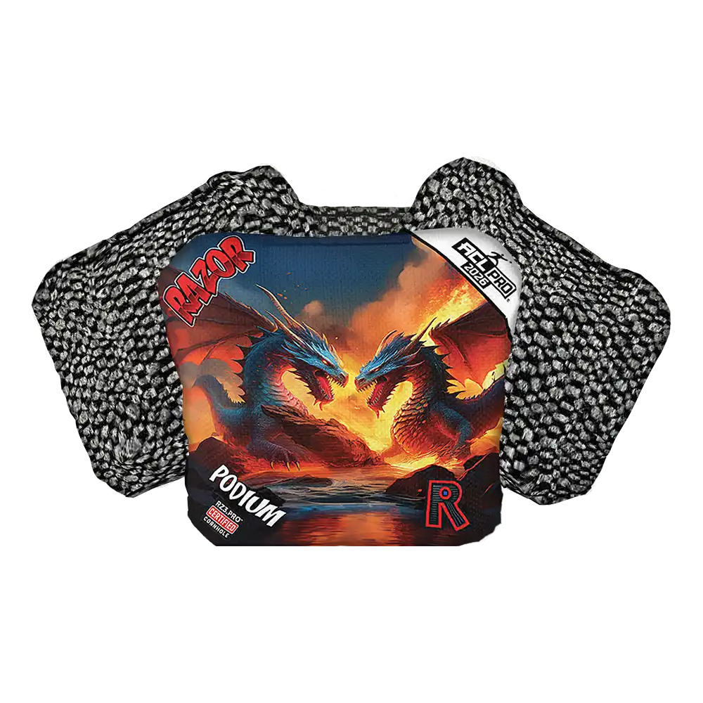 Podium | Battle Dragons | ACL PRO Razor Cornhole Bags