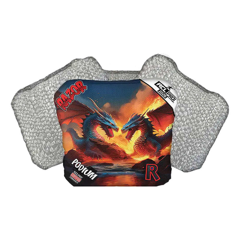Podium | Battle Dragons | ACL PRO Razor Cornhole Bags