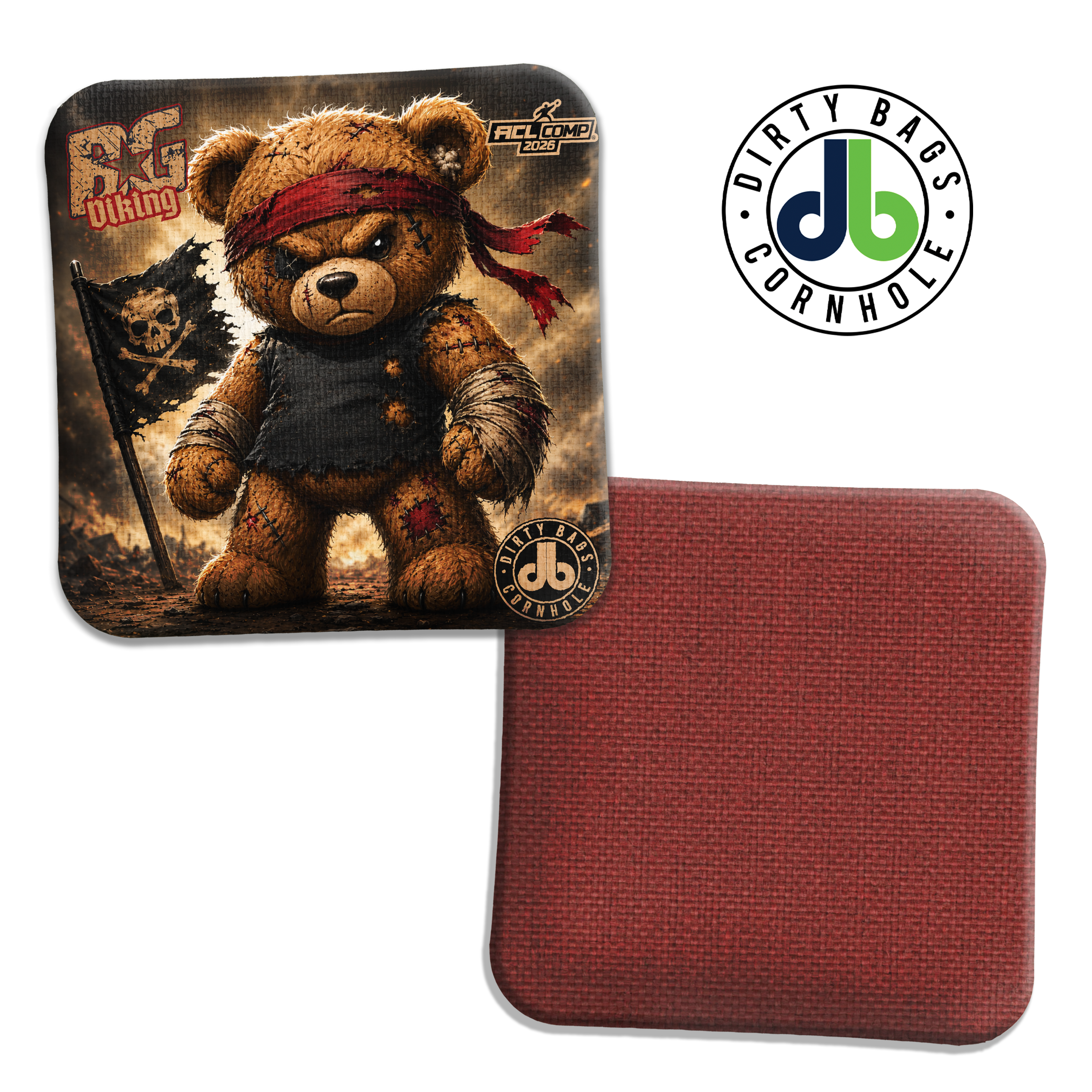 KRRD BE LUGA 65 LTD フォイルボード BG Cornhole Bags - VIKING - Battle Ready Teddy – Dirty Bags Cornhole