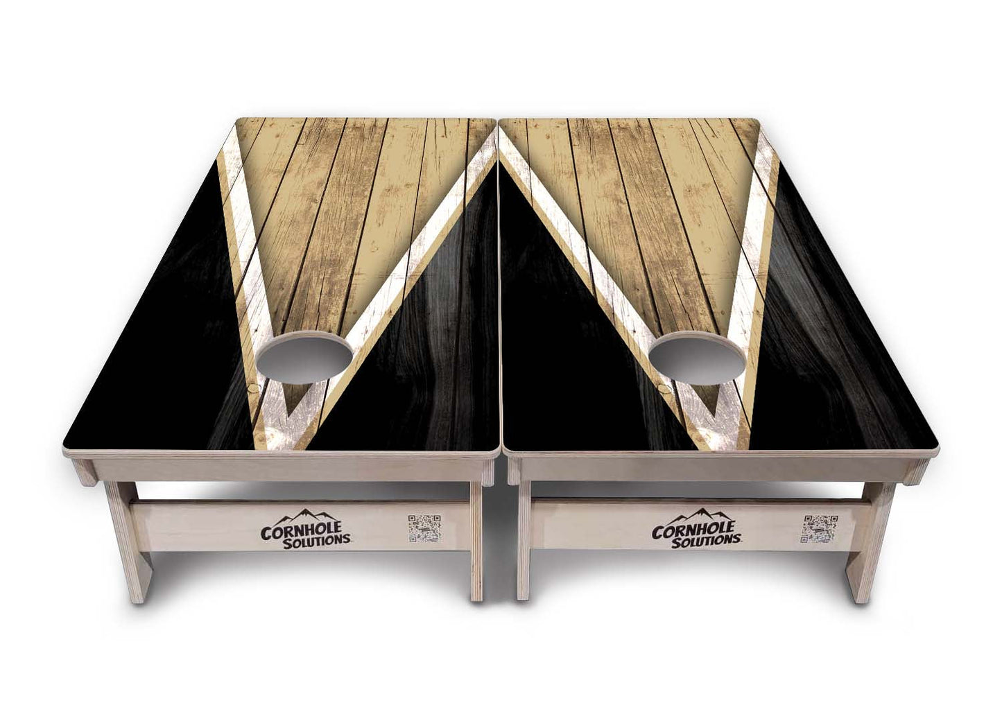 Team Color Triangle Cornhole Boards - Professional Tournament Series